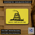 Don’t Tread on Me Gadsden Flag Patch | Made in USA | VELCRO® Brand Hook Backing