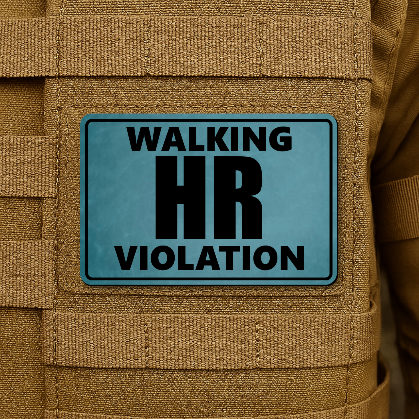 Walking HR Violation Funny Morale Patch 2"x3" Hook & Loop | Made in USA