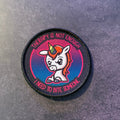 Therapy Unicorn Funny Morale Patch | Made in USA | VELCRO® Brand Hook Backing