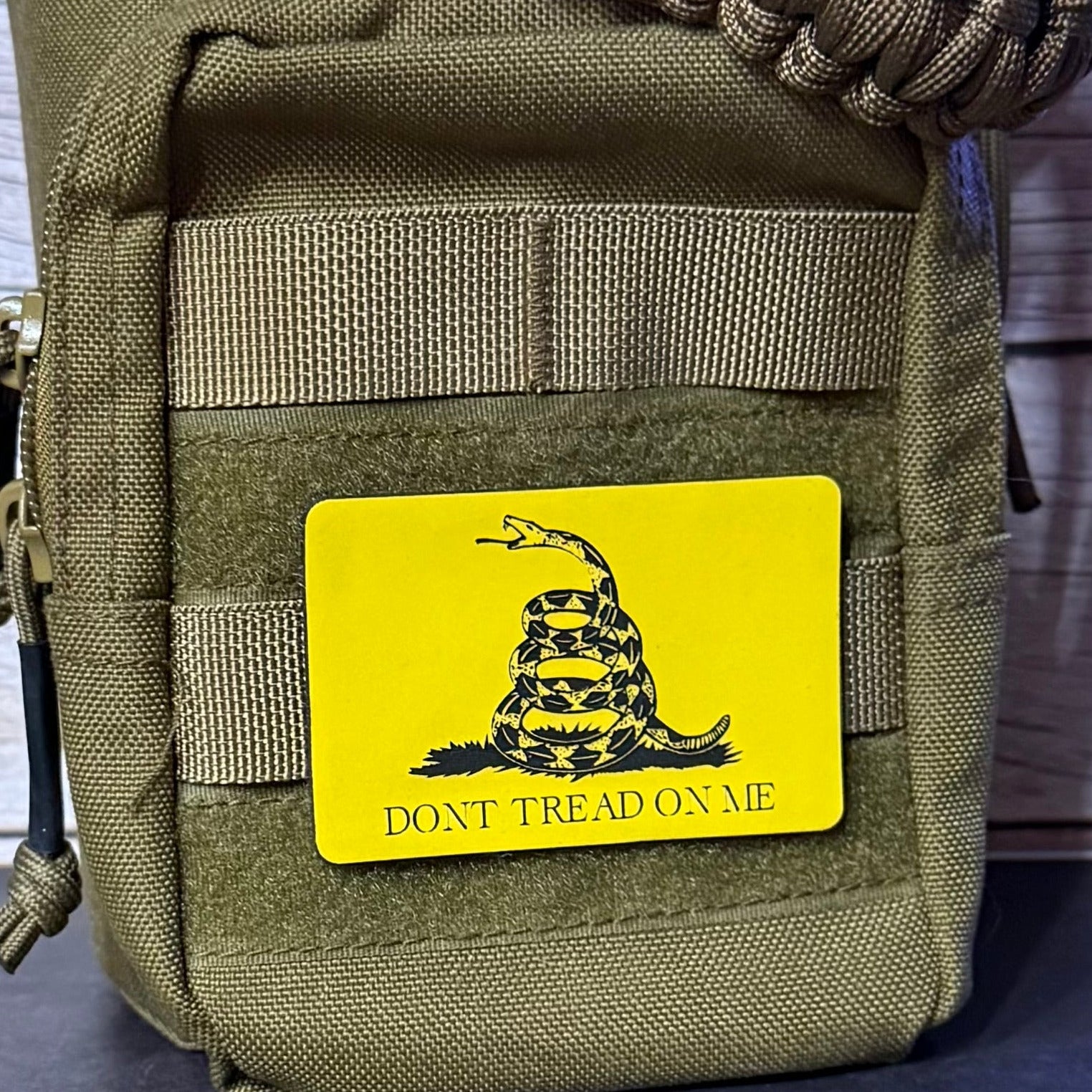 Don’t Tread on Me Gadsden Flag Patch | Made in USA | VELCRO® Brand Hook Backing